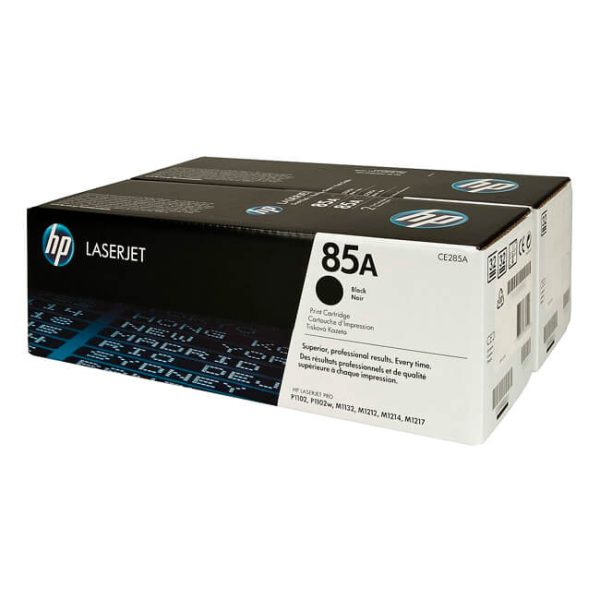 Toner HP CE285AD (85AD) – Pack de 2, Rendimiento 1,600 páginas c/u