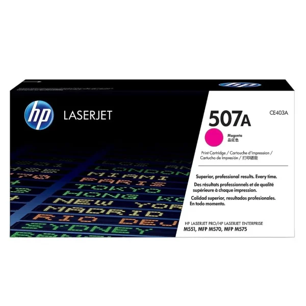 Tóner HP CE403A Magenta – Alto Rendimiento (6,000 páginas)