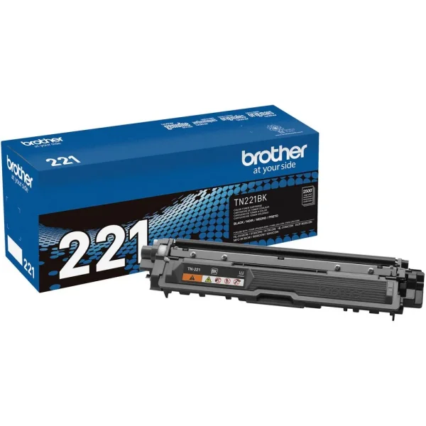 Toner Brother TN221BK Negro – Rendimiento de 2,500 páginas