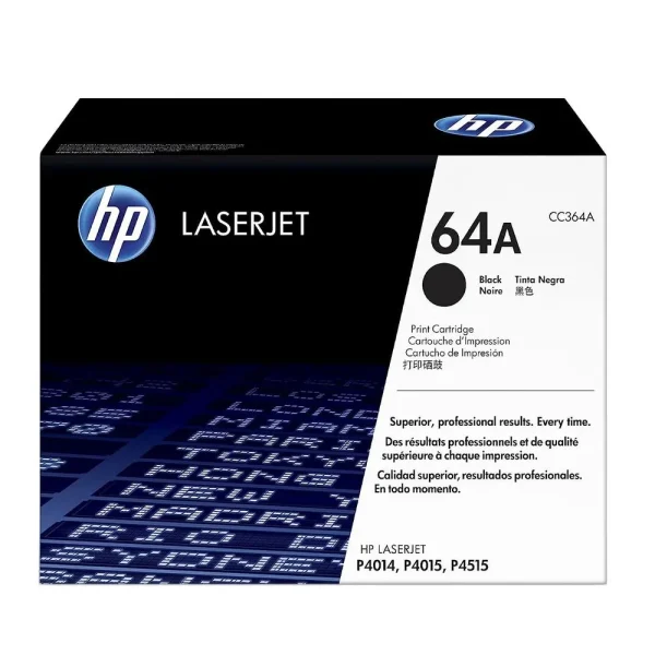 Toner HP CC364A (64A) Negro – Rendimiento 10,000 páginas Toner HP CC364A (64A) Negro – Rendimiento 10,000 páginas