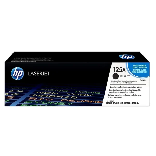 Toner HP CB540A (125A) Negro – Rendimiento 2,200 páginas
