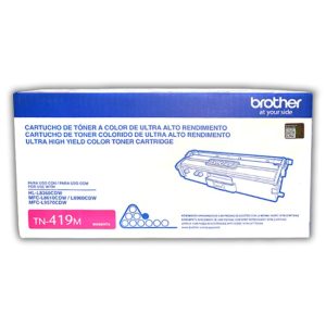 Toner Brother TN-419M Magenta – Rendimiento de 9,000 páginas