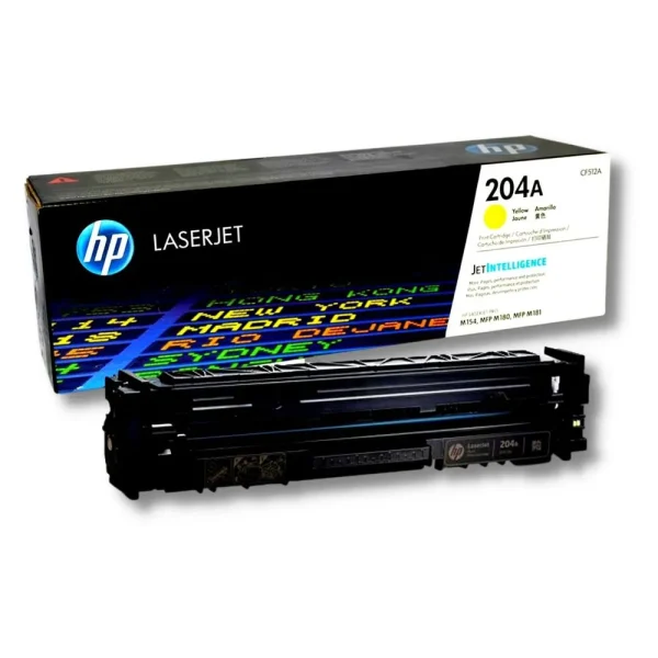 Toner HP CF512A (204A) Yellow LaserJet Pro M154 – 900 Páginas Toner HP CF512A (204A) Yellow LaserJet Pro M154 – 900 Páginas