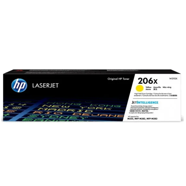 Toner HP W2112X (206X) L.J. M255 Yellow 2,450 Páginas Toner HP W2112X (206X) L.J. M255 Yellow 2,450 Páginas